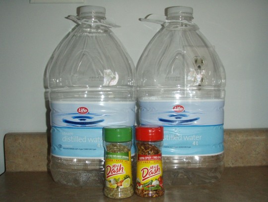 Distilled Water and Mrs Dash